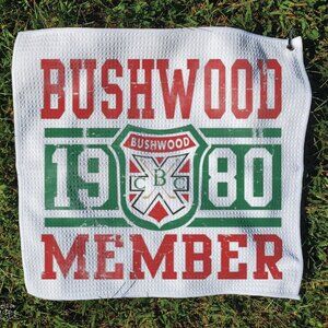 Golf Towel - 16 x 16" Bushwood Golf Towel with carabiner clip